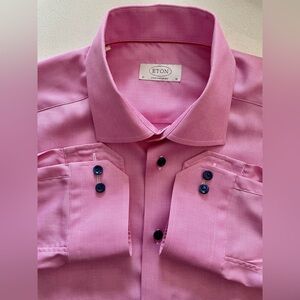 Eton - all cotton Pink dress shirt Size 41 (16”neck) Contemporary fit